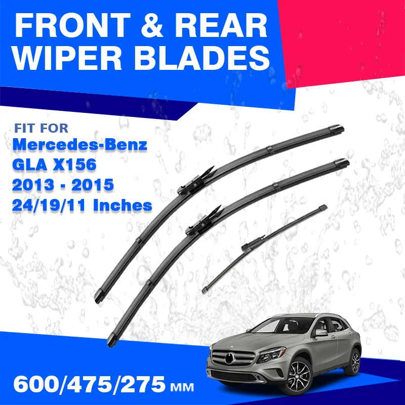 Pre Mercedes Benz GLA x156 2013 2014 2015 predný ＆ Zadné stierač čepele čelné sklo okno GLA 200 250 180 220 45 dielov