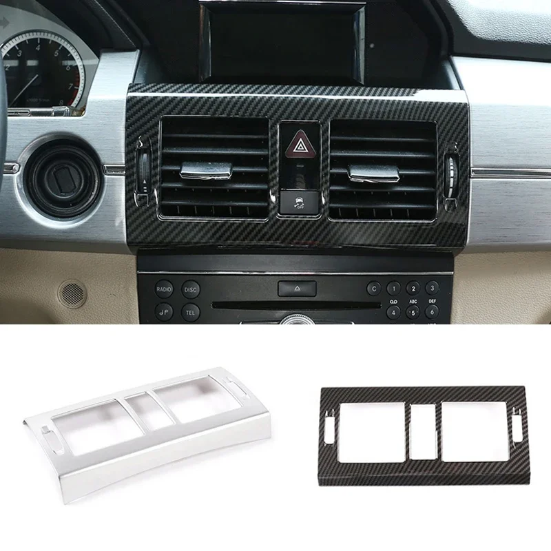 Pre Mercedes-Benz GLK trieda X204 10-12 Vnútorná predná stredná konzola klimatizačná koncentrácia AC Ventlet Panel Panel