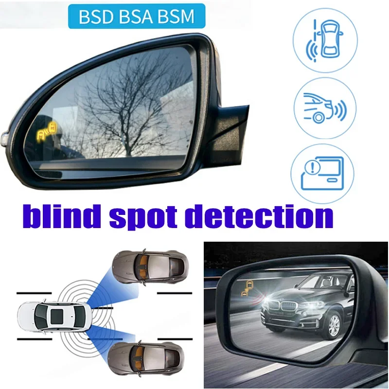 Pre Mercedes Benz GLS MB X166 2016 ~ 2019 CAR BSM BLSD AREA VAROVANIE VÝSTRAHA VÝSTAVNÉHO ZKRUŠENIA ZADNÉ RADAR DETECTION SYSTÉM