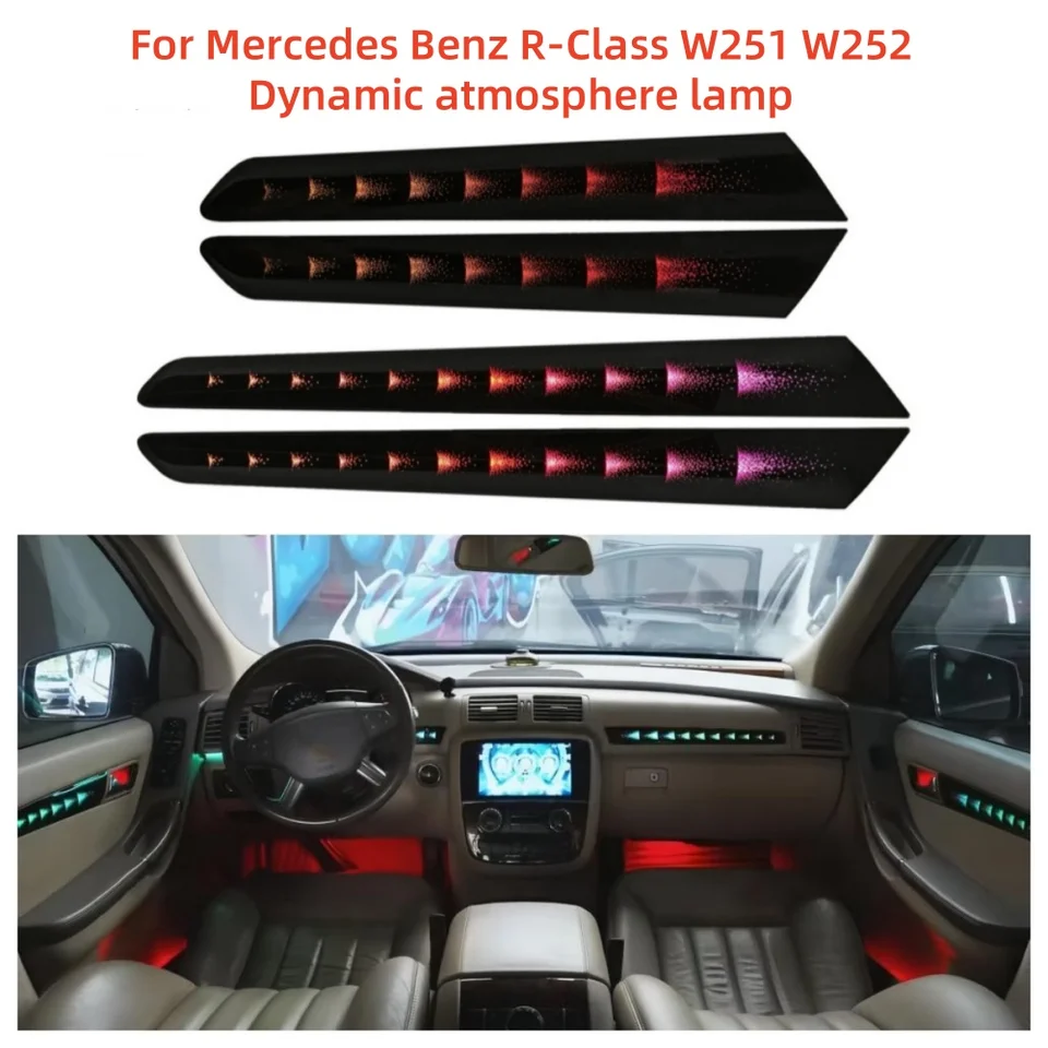 Pre Mercedes-Benz R-Class 2006+W251 W252 Dynamické atmosféru Svetlo 1: 1