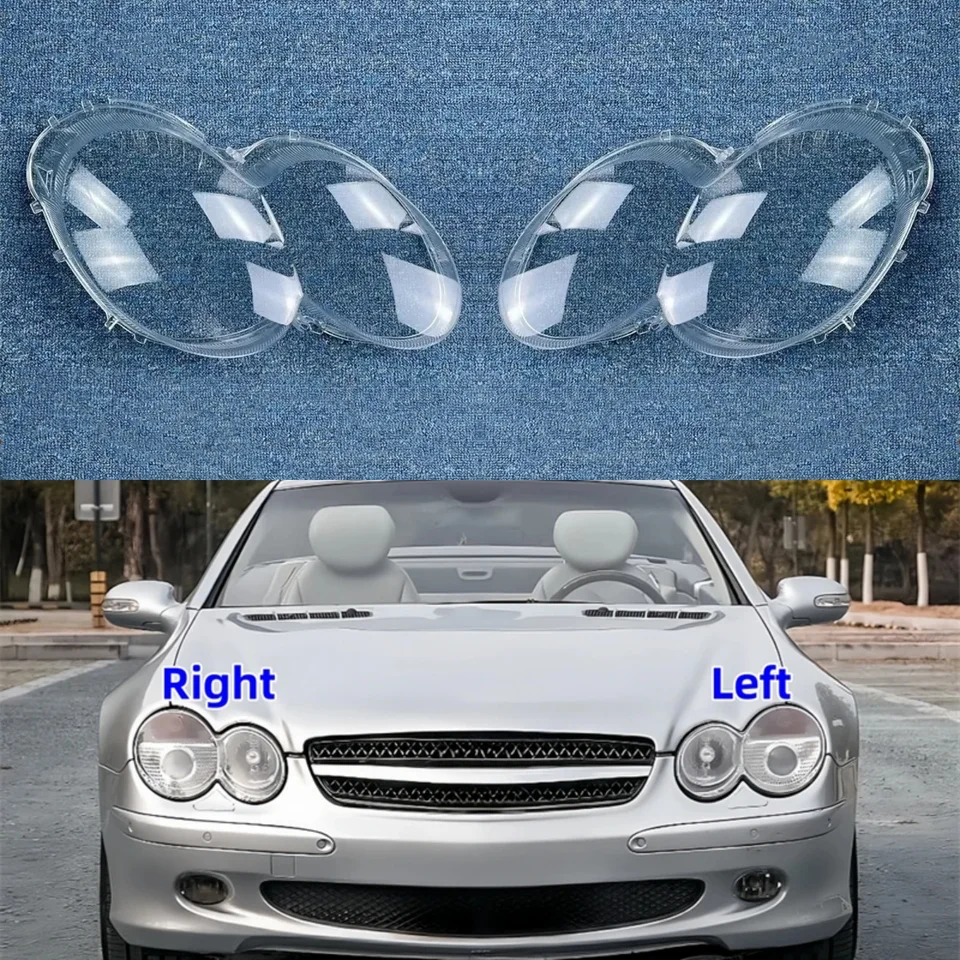 Pre Mercedes-Benz SL-Class SL350 SL500 2004 2005 2006 2007 2007 Kryt Svetlometový kryt Priehľadné lampa svetlomety