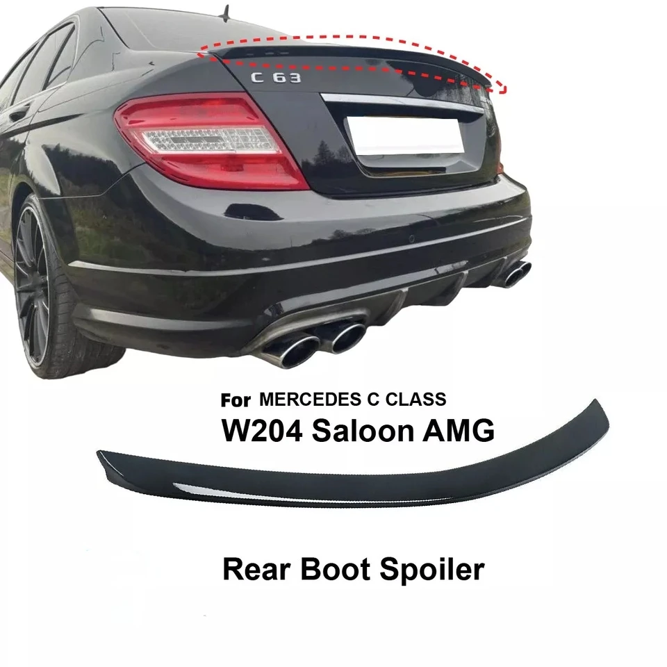 Pre Mercedes Benz W204 C-Class 4 dvere C180 C200 C260 C300 C63 2008-2014 Zadná strecha spojlera chvostového krídla Zadná batožina