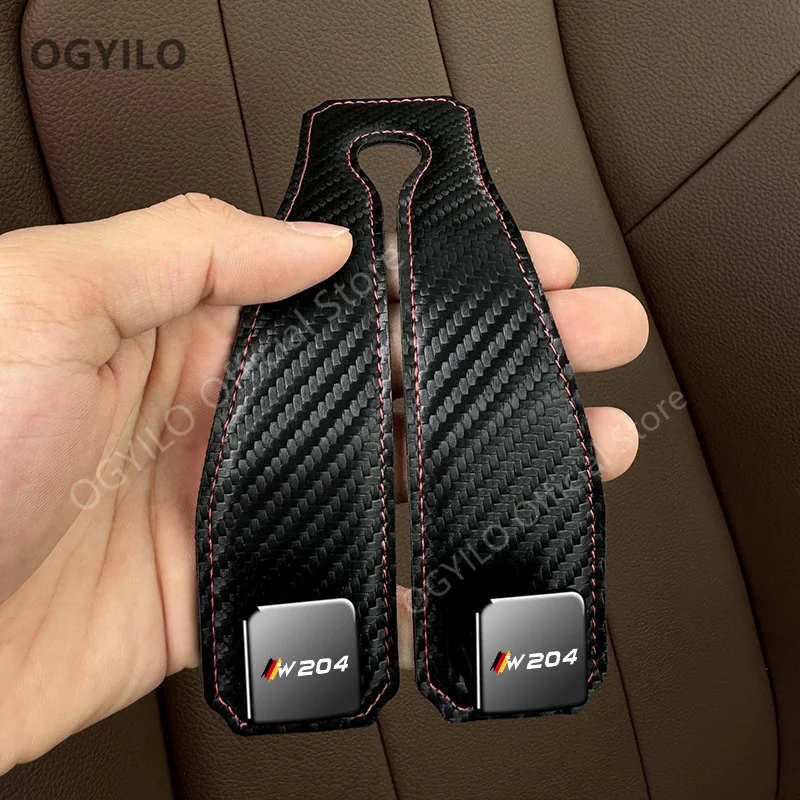 Pre Mercedes Benz W204 uhlíkové vlákno dvojitý háčik na sedenie Autosedáka Hook Organizátor automatického sedadla Organizátor Hanger Hanger Kabel