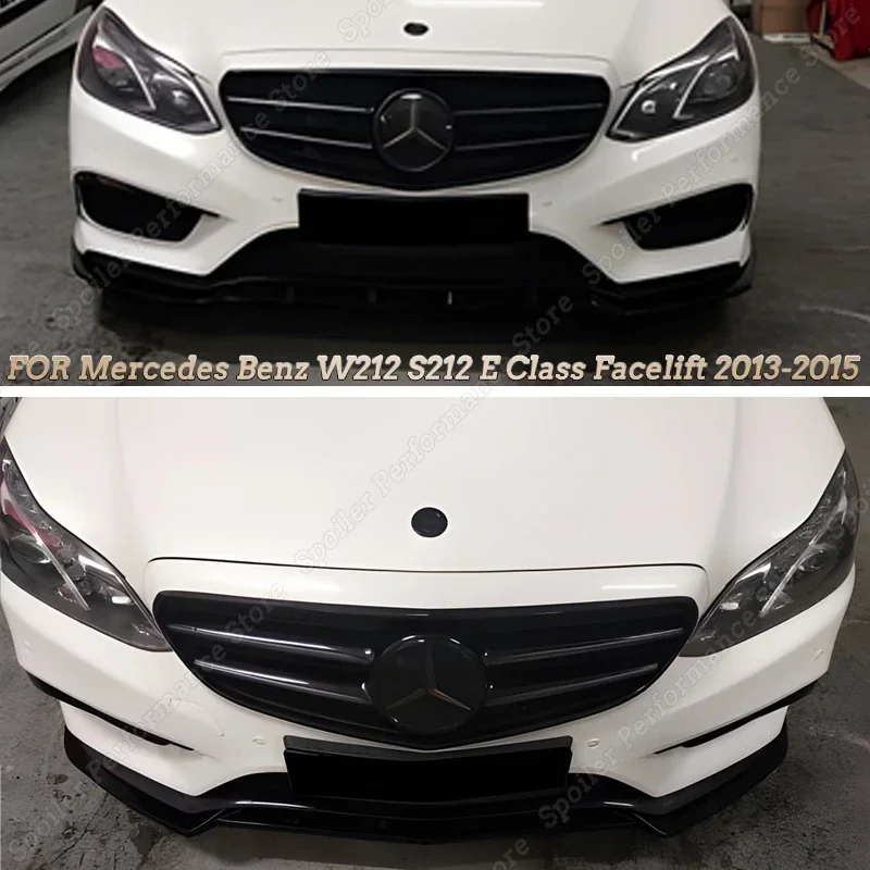 Pre Mercedes Benz W212 S212 E trieda Facelift Front Bumper Spiler Splitter BodyKits Difuser CAR ACOPORY 2013 2014 2015