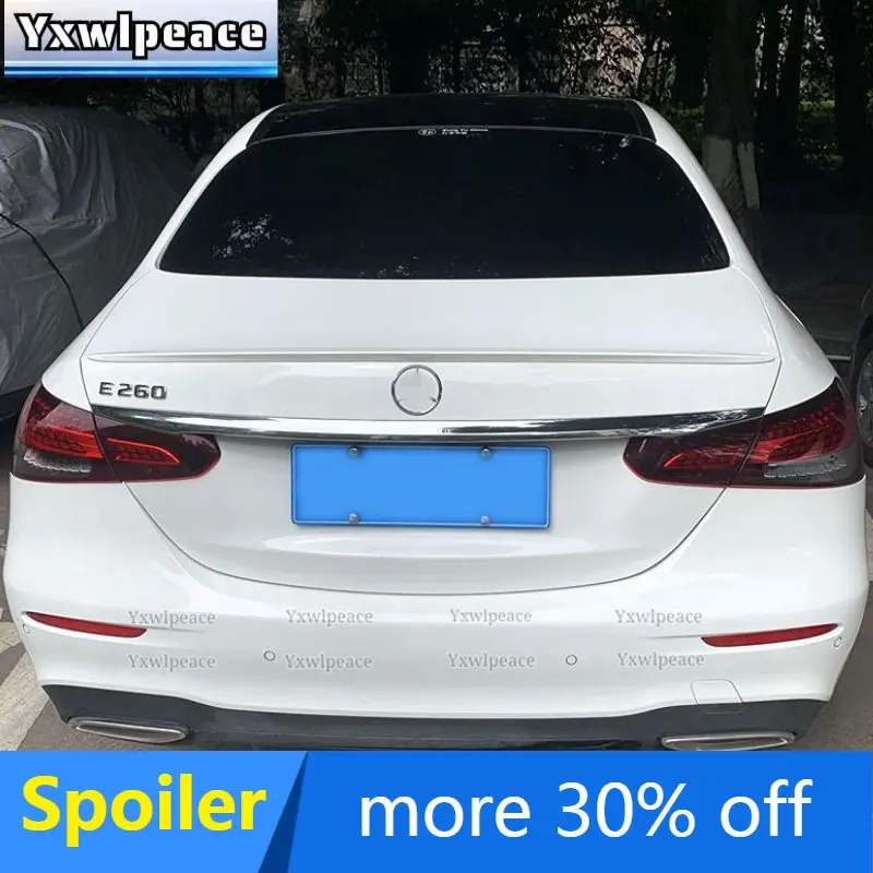 Pre Mercedes-Benz W213 SPOILER 2021 2022 Nová trieda E200 E300 E63 ABS Material Material Trunk Lip Spoiler Wing Kit