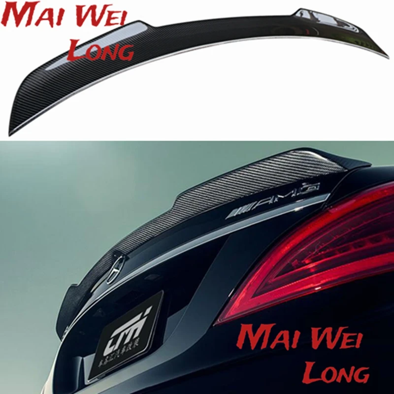 Pre Mercedes CLS SPOILER CLS CLAS W218 Zadný kmeň kmeňa uhlíkových vlákien CLS 350 550 500 CLS63 SPOILER WING 2011 - UP