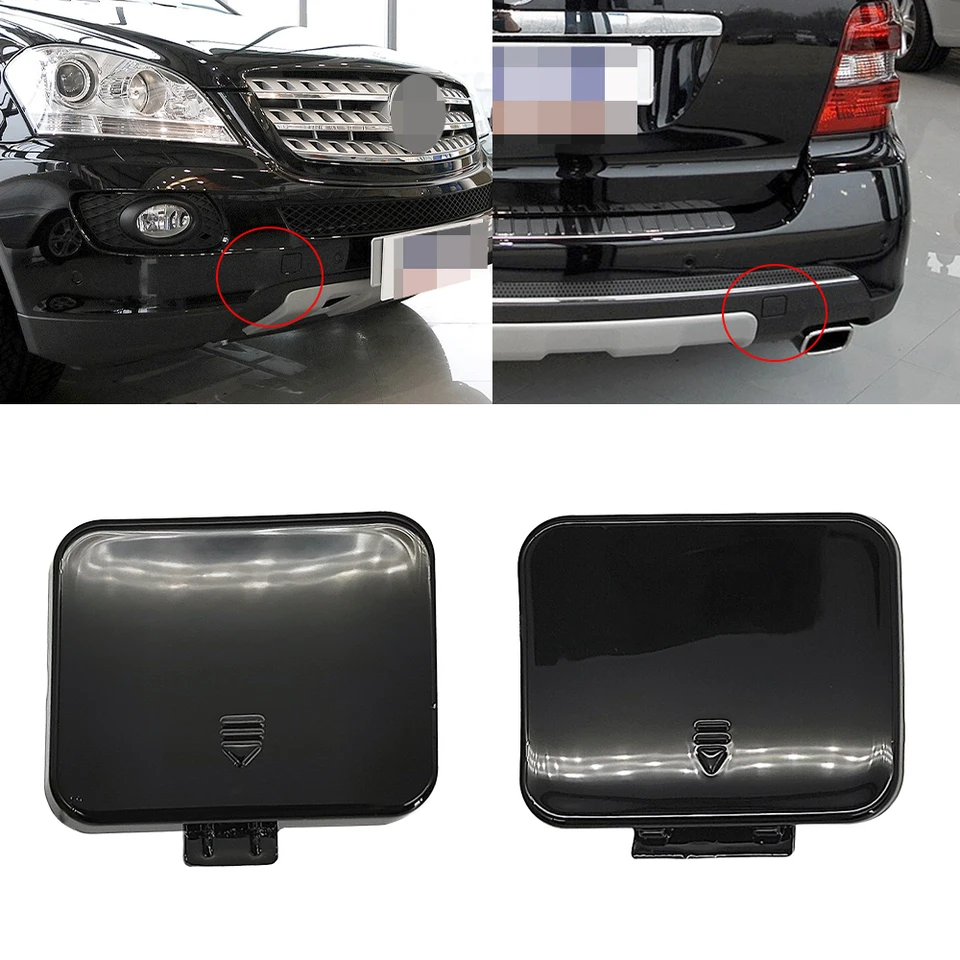 Pre Mercedes W164 Automobil predného zadného nárazníka krytu vlečného háčika čierna pre triedu Benz ML 2006-2009 ML300 ML320 ML350 ML400 ML450