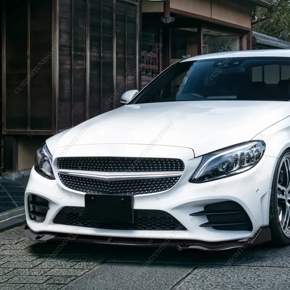 Pre Mercedes W205 S205 A205 C205 Splitter Splitter Difuser C Trieda C43 AMG 2018-2021 ladenie faceliftových karosérií