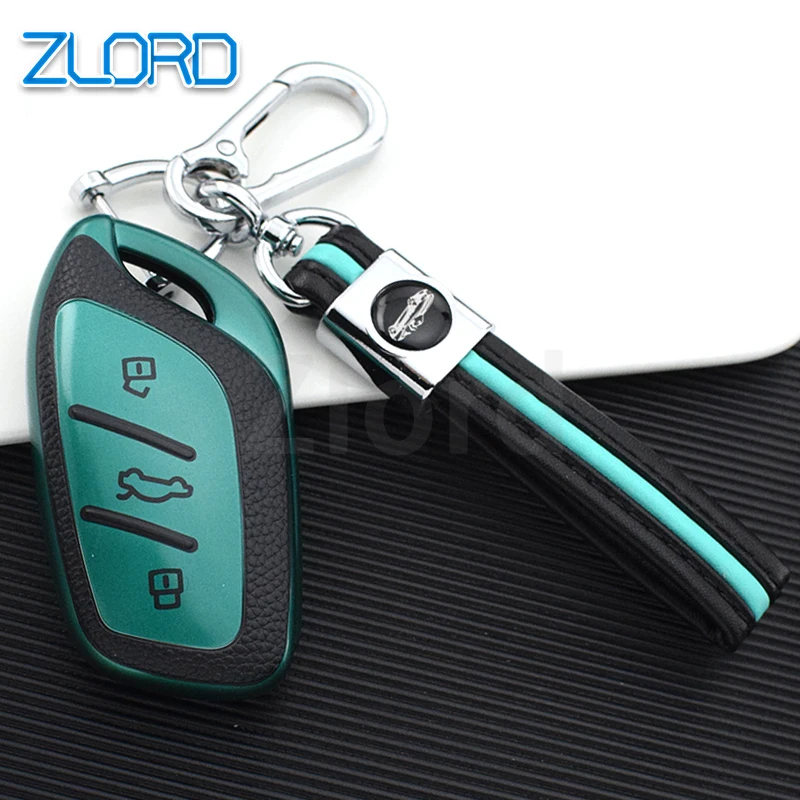 Pre mg4 mg5 mg6 mg zs ev hs ehs zx gt roewe rx3 rx8 erx5 rx5 i6 i5 TPU kožený kryt kľúča kľúča Keyring shell shell držiak na keychain
