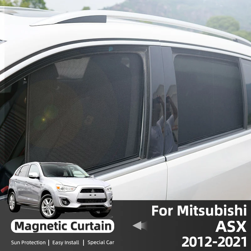 Pre Mitsubishi ASX GA 2012-2023 Bočné okno automobilu Sunshade Magnetické slnečné odtieň Solárne ochrana slnečnice Deti detské záves