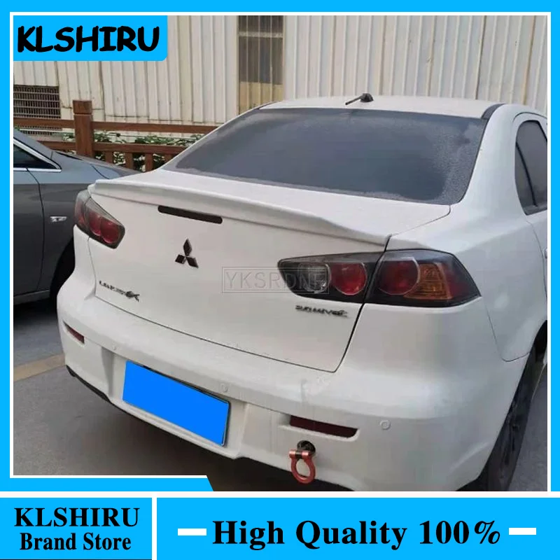 Pre Mitsubishi Lancer Evo 2010-2014 ABS SPOILER PRÍPER Color Car Tail Wing Decorácie Zadné kufre Krídla Krídla pre Lancer Evo