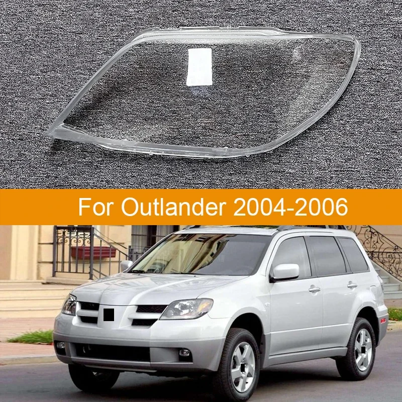 Pre Mitsubishi Outlander 2004 2005 2006 Cover svetlometový svetlomety Svetly svetlomety Shell Lampshade Secret Cover Strule Glass