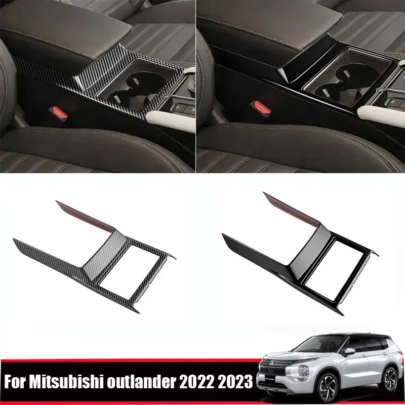 Pre Mitsubishi Outlander 2022 2023 2024 ABS prevodový stupeň predného vodného pohára kryt držiaka Pitie Pitie Poháňa držiaka Ráme Interiérové ​​príslušenstvo