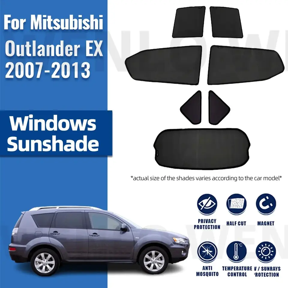 Pre Mitsubishi Outlander Ex 2007-2013 Slnko Visorové príslušenstvo okenné sklo čelné sklo Sunshade Curtain Slepý tieň slepý