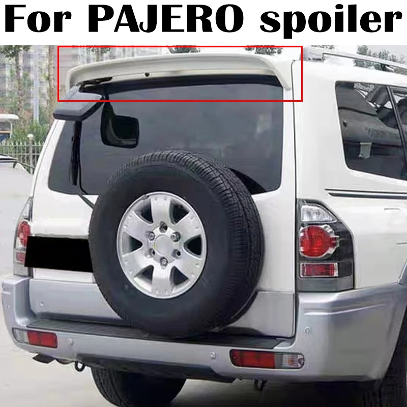 Pre Mitsubishi Pajero V73 V93 V97 Strešový spojler 2004 až 2015 Vysoké kvalitné ABS plasty auto Zadné strešné krídla Top spojlera Airfoil