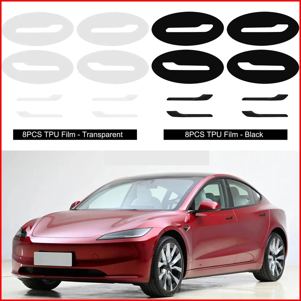 Pre model Tesla Model 3 Model Y 2017-2023 Dvere Ruck Scratch Protector Paint Protective TPU Film Clothing Príslušenstvo
