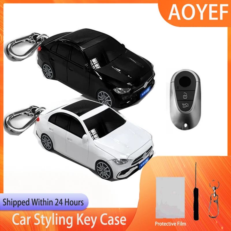 Pre modelu auta triedy Benz C Kľúčové puzdro pre Mercedes Benz ACESG Class GLC CLE CLA GLB W206 W223 S350 C260 C300 S400 Cover FOB