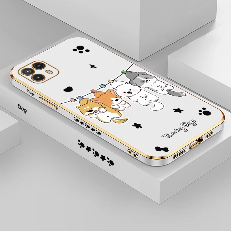 Pre Moto E7 Plus E7i Pase Power Telefón Luxusné pokovovanie mäkkého krytu pre Moto Edge 20 E6S 2020 E20 Silikónový nárazový odolný Fundas