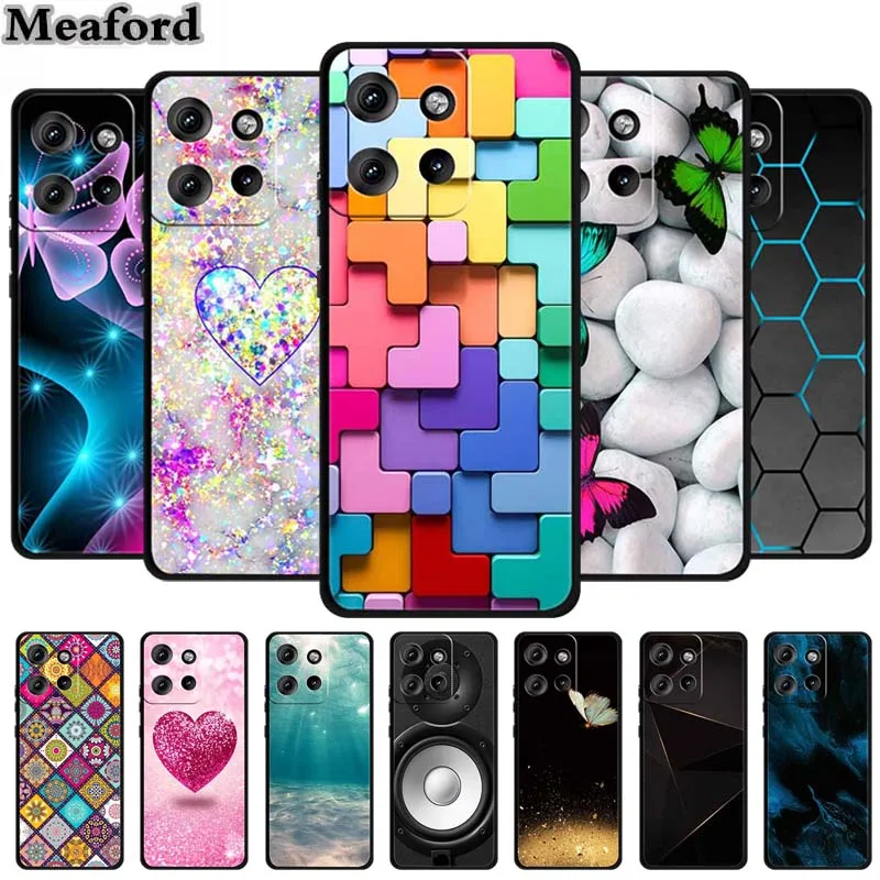 Pre Moto Edge 50 Neo puzdro Luxus TPU Soft Silikone Telefón pre Motorola Edge 50 Neo Moto S50 5G Shock odolné v oblasti nárazu Love Cover Fundas