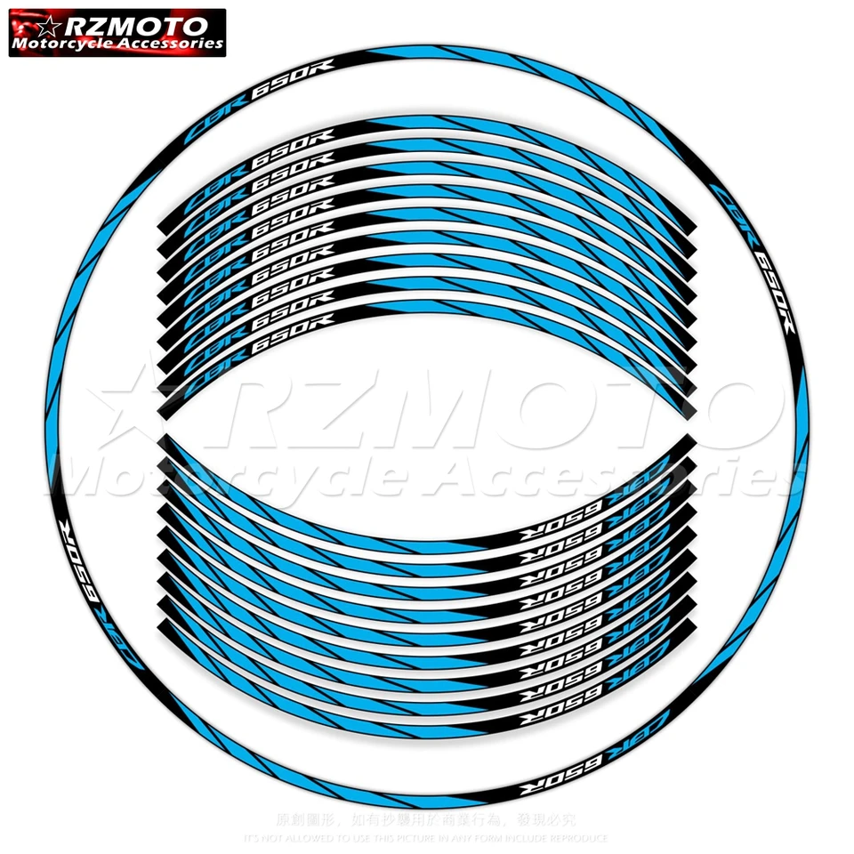Pre motocykel Honda CBR650R 17 palcov predných zadných obtiskov