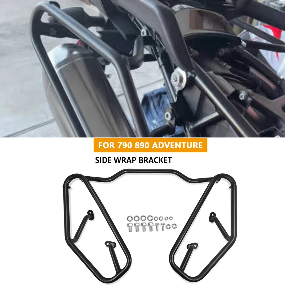 Pre motocyklové tašky na bočnú tašku Bar Saddle Bag Montážna kapacita Rast Bag Rack 790 Adventure Adv 890 Adventure 2019-2023