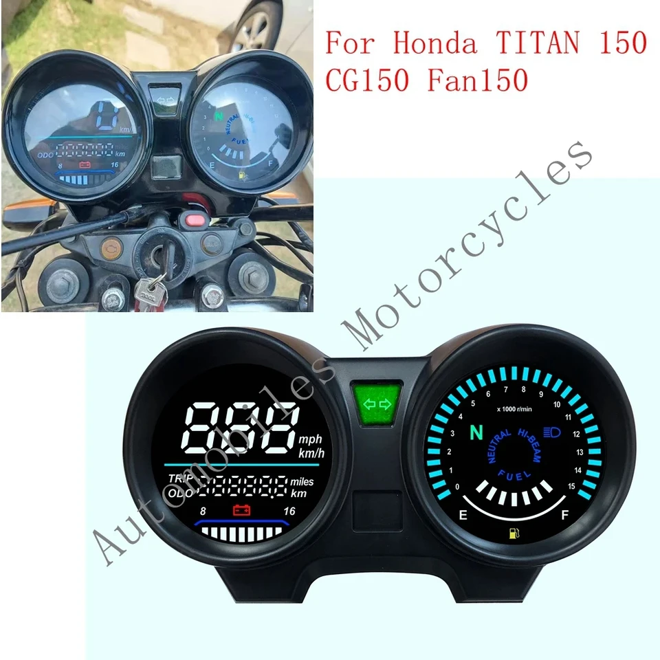 Pre Motomel S2 150 digitálny LED meter Motocykel otáčok otáčok