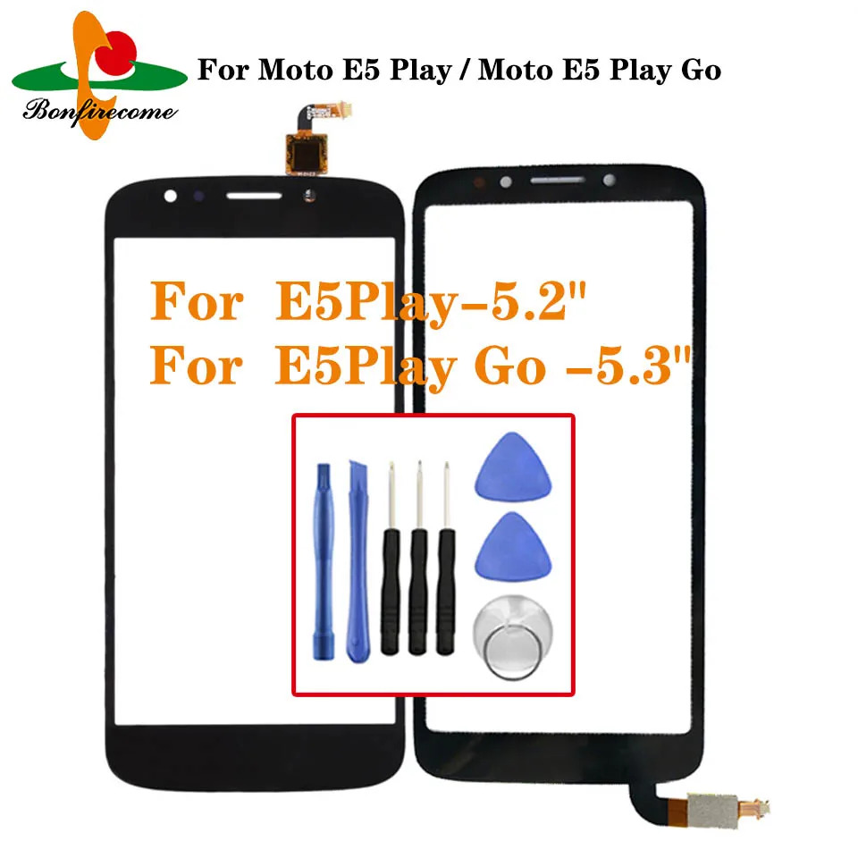 Pre Motorola Moto E5 Play XT1920 XT1921 Digitalizátor dotykovej obrazovky pre Moto E5 Play Go LCD Senzor predného skla Výmena
