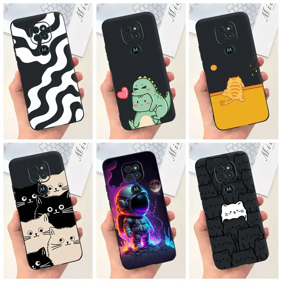 Pre Motorola Moto G9 Play Case MotoG9 Nový módny kreslený kryt Soft Soft TPU Puzdro pre Motorola Moto G9 Plus MotoG9 Shell