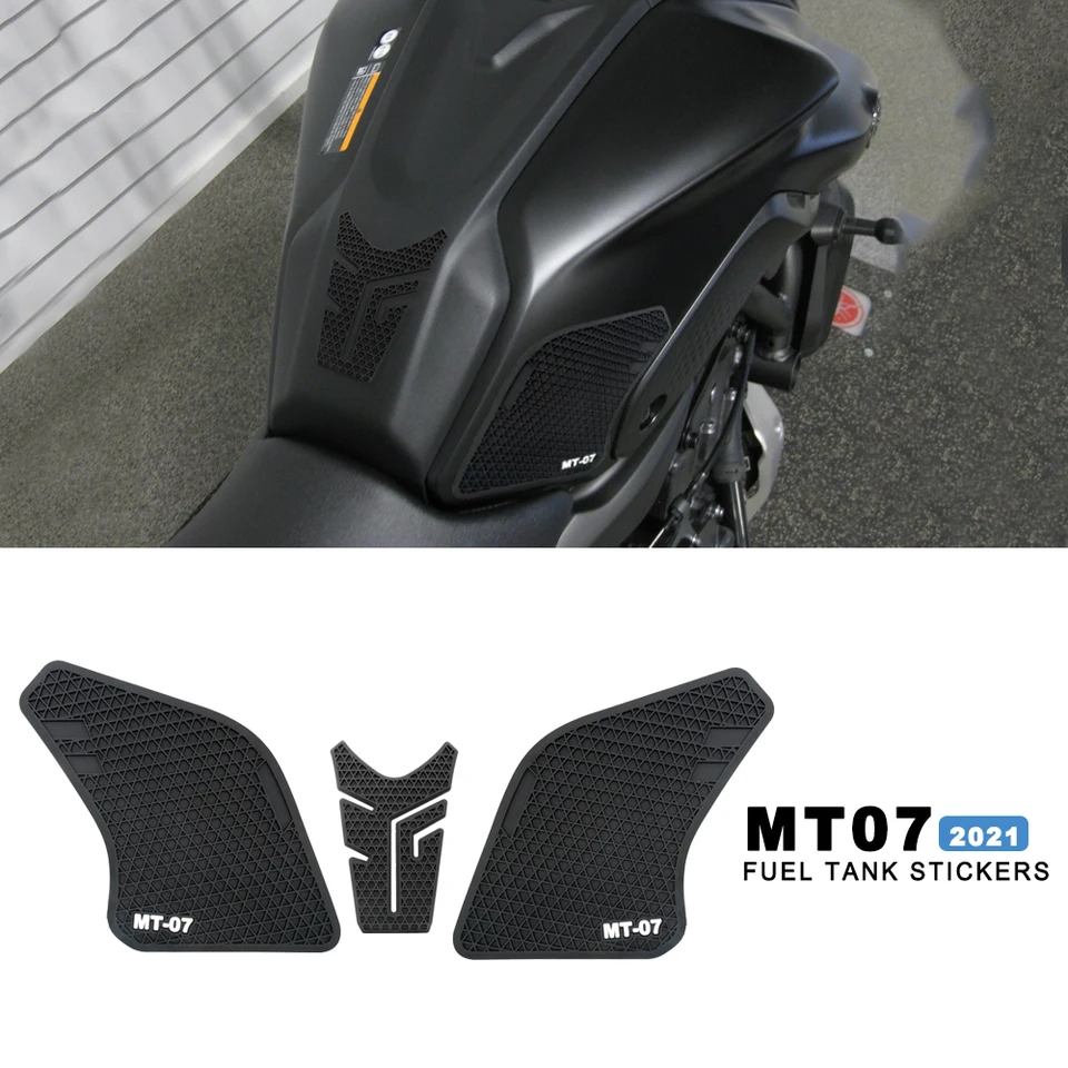 Pre MT 07 MT07 MT -07 2021 - Motorická nádrž na bočné plynové plynné kolenné uchopovacie podložky Trakčné vankúšiky