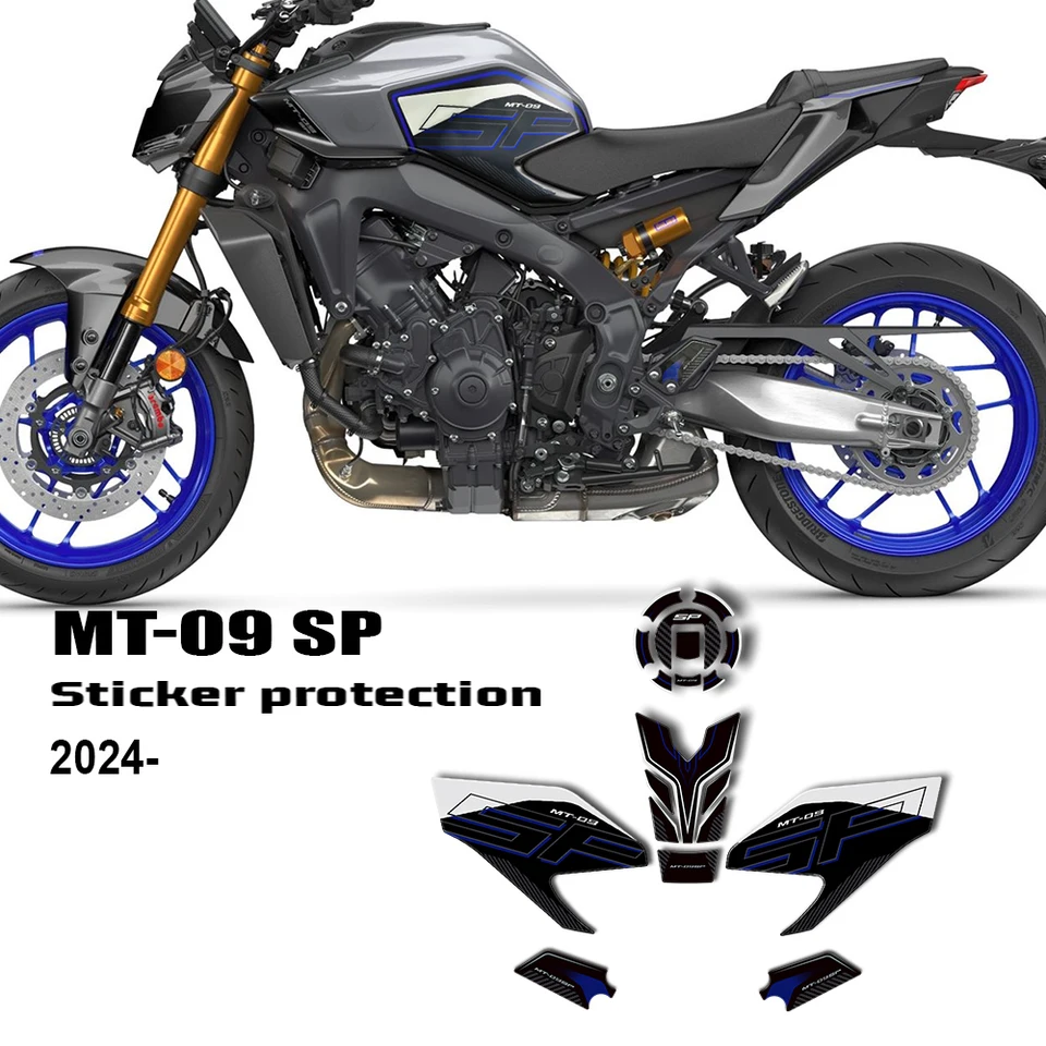 Pre MT 09 SP 2024 Motocykel 3D epoxidová živici nálepka Nálepky MT-09 SP NESLIPOVÁ STRÁNKA PRÁVNA PRÁVNA PRÁVNA PADIC