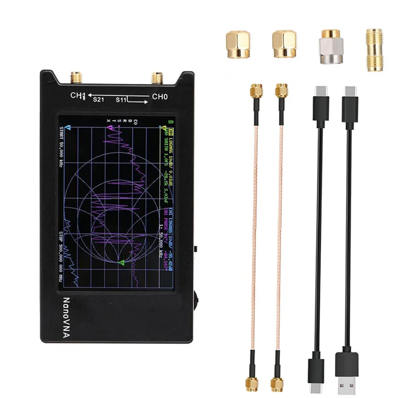 Pre nanovna-H4 vektorový analyzátor 4inch displej 10 kHz-1,5 GHz MF HF VHF UHF anténny analyzátor antény