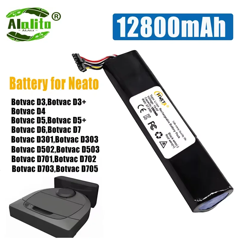 Pre neato Botvac pripojené, D3, D3+, D4, D5, D5+, D6, D7, D301, D303, D502, D503, D701, D702, D703, D705 BATTERICKEJ 945-0225, 205-0011