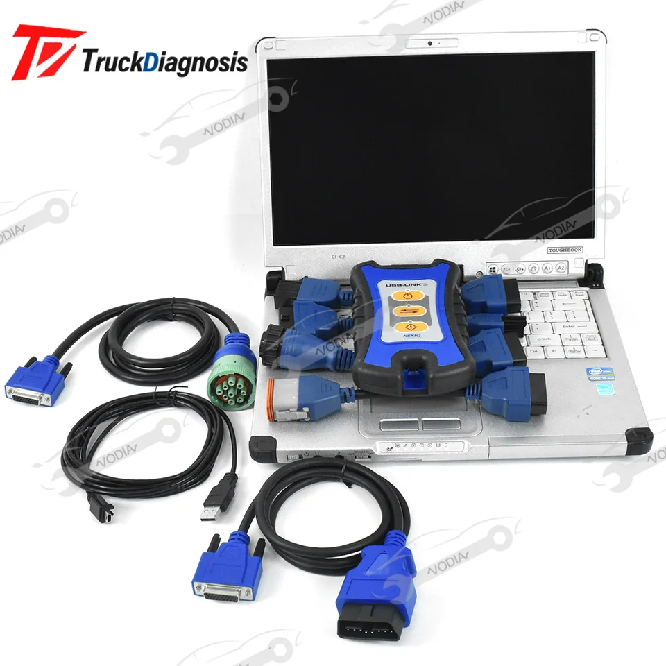 Pre NEXIQ-3 USB LINK BT HEARTUL TRACK OBD2 pre nexiq BT verzia OBD FAULT Detector DIESEL Diagnostický nástroj CFC2 laptop