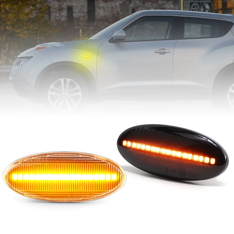 Pre Nissan Cube Evalia LEAF MICRA POZNÁMKA NP300 NV200 QASHQAI X-TRAIL Juke Renault Koleos LED marker bočné lampa LAMP Fender Turn Signal
