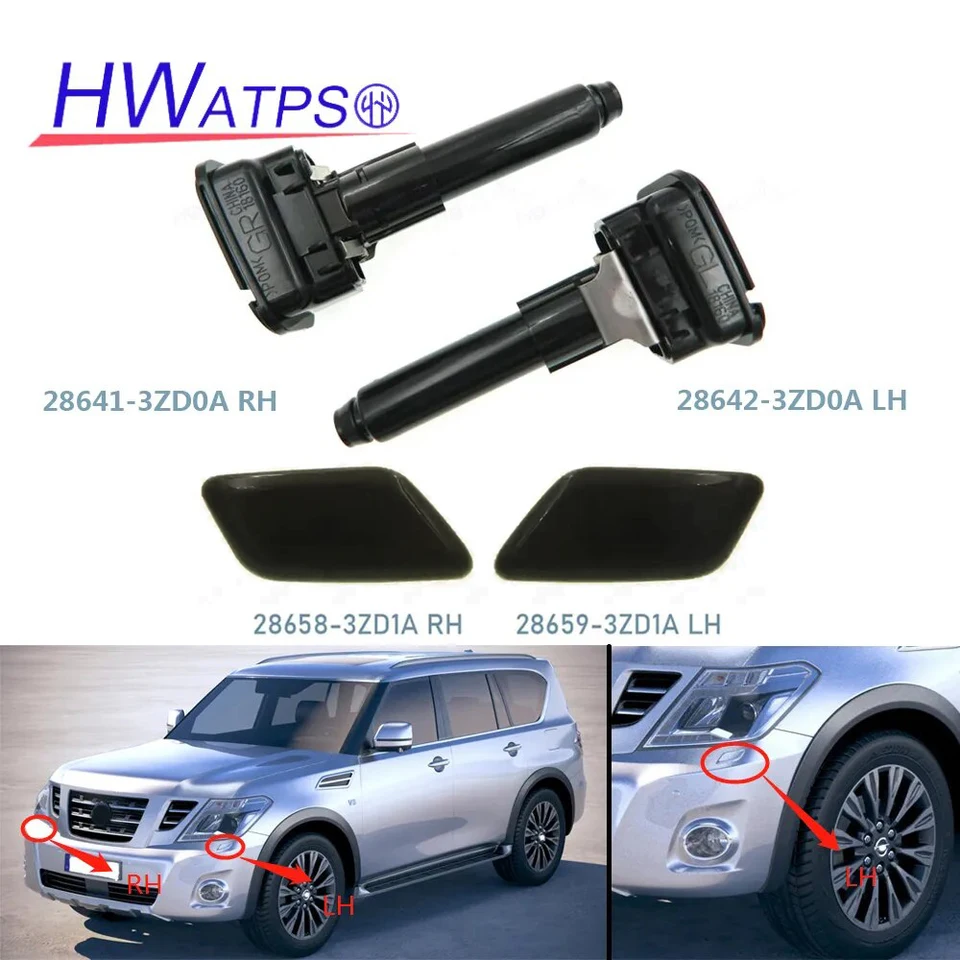 Pre Nissan Infiniti Patrol Y62 Series 2013-2018 WASHER WASHER TELESCOPIC DYZY A CRAND 28641-3ZD0A RH 28642-3ZD0A LH