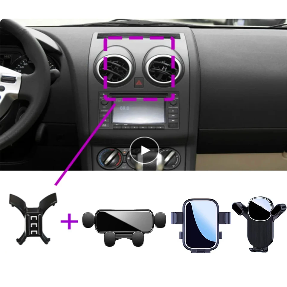 Pre Nissan Qashqai J10 2008 2009-2015 Držiteľ automobilov GPS Stand Stop