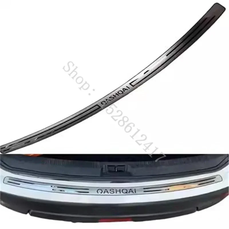 Pre Nissan Qashqai J10 J11 2008 2009 ~ 2021 Zadný štýl zadného nárazníka Protector Sill Trunk Trunch Tread Doskov