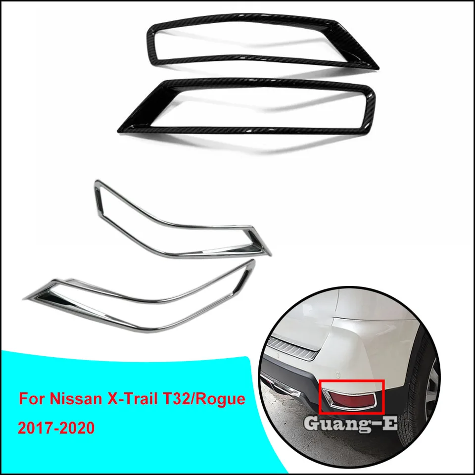 Pre Nissan X-Trail XTRAIL T32/Rogue 2017 2018 2019 2020 CAR ABS Chrome Cover TREST Zadný chvost Zadná hmlová žiarovka Rámka Stick Hood Hood