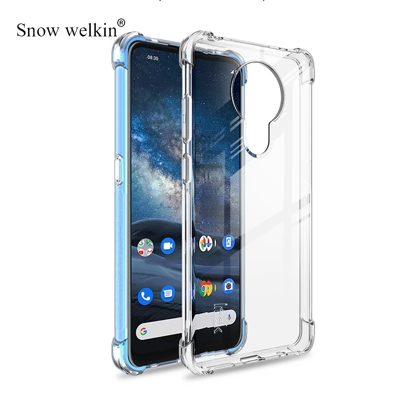 Pre Nokia 2.3 1.3 8.3 puzdro Airbags pufr plná ochrana puzdra pre Nokia 5.3 2.2 3.2 4,2 6.2 7.2 Čistý zadný kryt TPU TPU