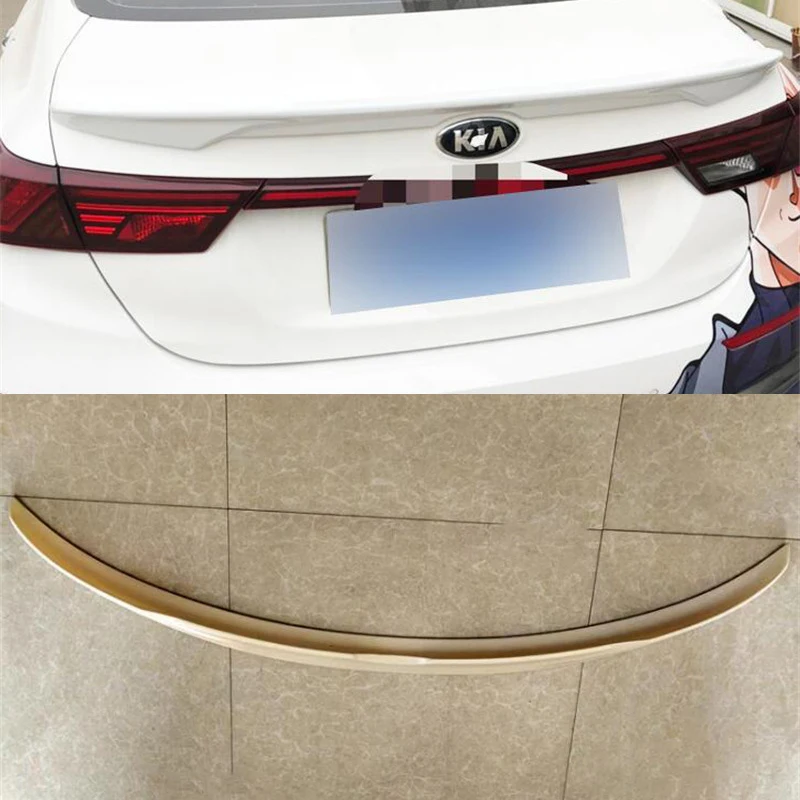 Pre nový Kia K3 Cerato Car Trunk Spoiler príslušenstvo ABS Material Material Tail Wing Black Body Kit 2019-2023 Rok