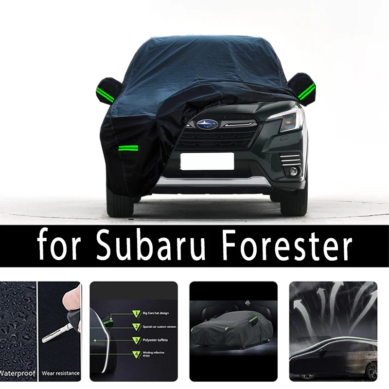 Pre ochranu Subaru Forester Plné vozidlá Sneh Sneh Sunshade Neproidný prach odolný exteriér Kancelári