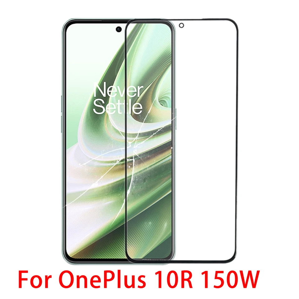 Pre OnePlus 10r 150 W na prednej obrazovke Vonkajší sklenený objektív s OCA opticky čírym lepidlom