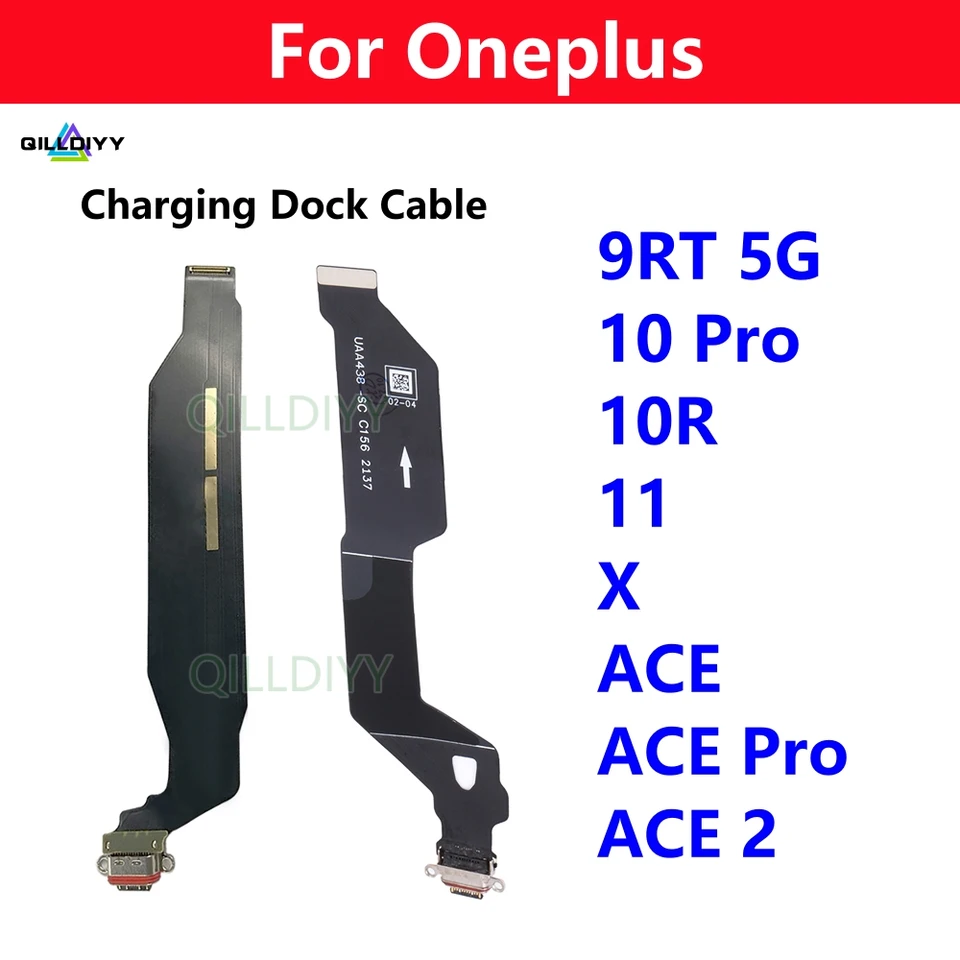 Pre OnePlus 11 10 Pro 10R 9RT 5G X Ace 2 Pro 1+ USB nabíjací port doska Flex káblových konektorov Výmena opravy
