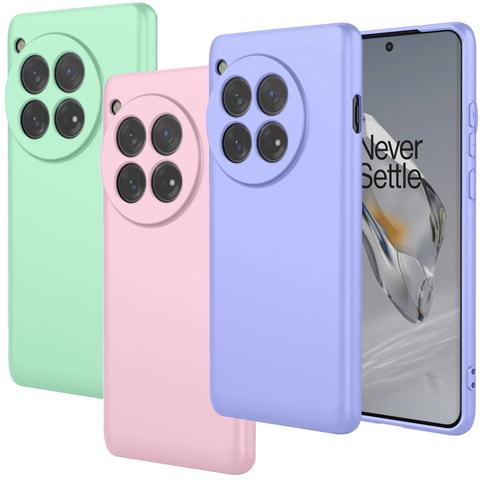 Pre OnePlus 12 12R 11R kvapalný silikónový puzdro, gumové puzdro Rugger Armor s výstelkou z mikrovlákna pre OnePlus Ace 3 2