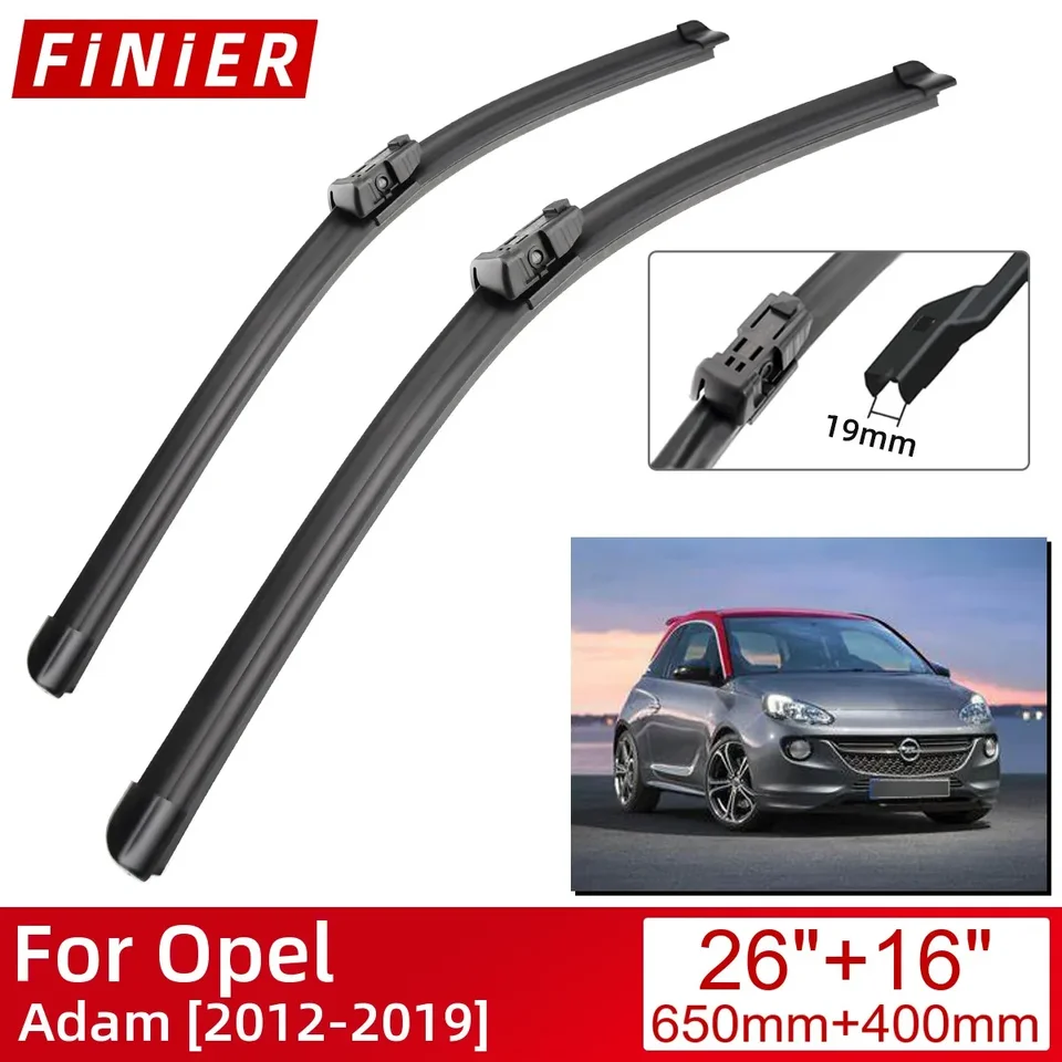 Pre Opel Adam 2012-2019 KOMPEZPEČNÉ PRÍSLUŠENSTVO PREDNÉHO ČERNÉHO SKLORU WIPER BUDE BUSHES 2019 2018 2017 2016 2016 2015 2014