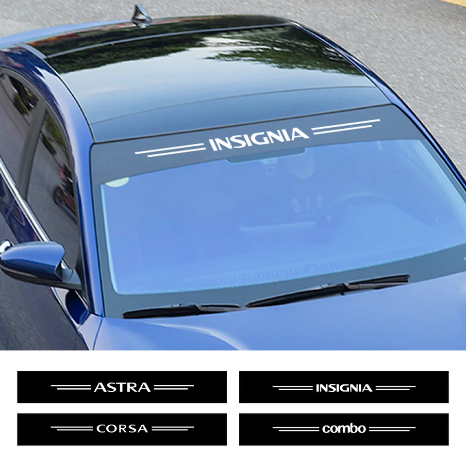Pre Opel Vauxhall Astra Corsa Insignia Opc Vectra Zafira Grandland Crossland X Adam Adam Addočné nálepky na čelné sklo