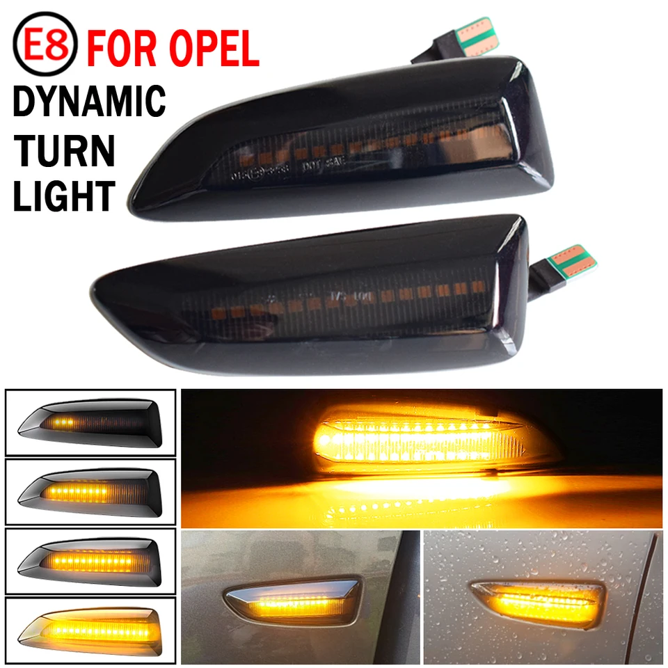 Pre Opel Vauxhall Astra JK Crossland X Gardland Insignia B Zafira C LED Dynamic Signal Signal Light Side Marker Lamp Lamp Blinker