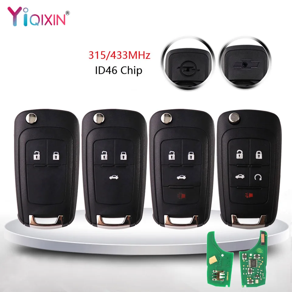 Pre Opel Vauxhall Insignia Astra J Mokka Zafira Ride CAR Key pre Chevrolet Cruze Epica Lova Camaro Impala No Logo 315/433MHz