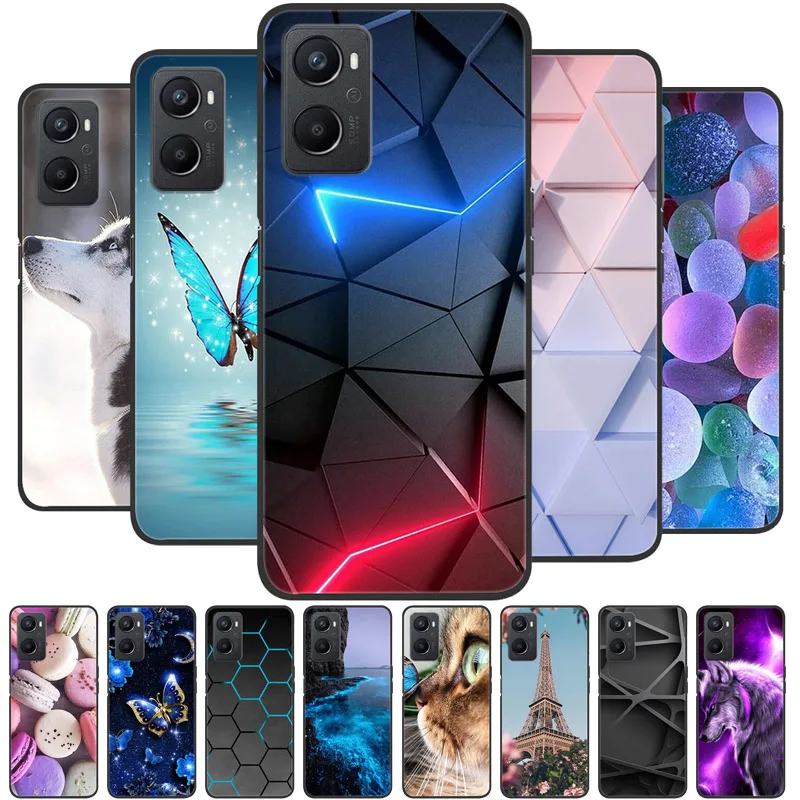 Pre Oppo A96 4G Case Cover Cover Soft Silikone TPU Back Case pre OppoA96 4G Case 6.51 '' CPH2333 Coques for Oppoa96 A 96 Global