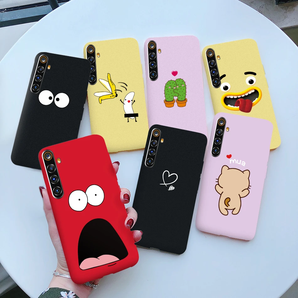 Pre Oppo Realme 6 Pro Case Cuce Cute Soft Silikone Puzdet pre Oppo Realme6 Realme 6 Pro 6i 6s 6 I 6 S 6Pro zadné krytie prípady Fundas